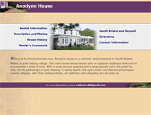Tablet Screenshot of anodynehouse.com